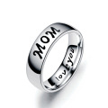 father gift DAD father's day stainless steel men's ring MOM DAUGHTER SON family members jewelry ring